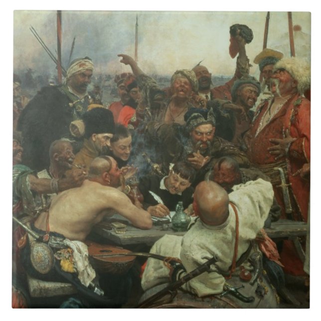 The Zaporozhye Cossacks writing a letter Tile (Front)