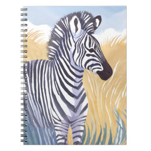 The Zebra   Watercolor Safari Animal Nature Notebook