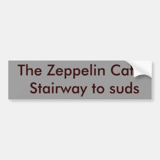 The Zeppelin Cafe  Stairway to suds Bumper Sticker