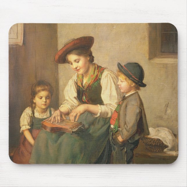 The Zither Player Mouse Mat (Front)