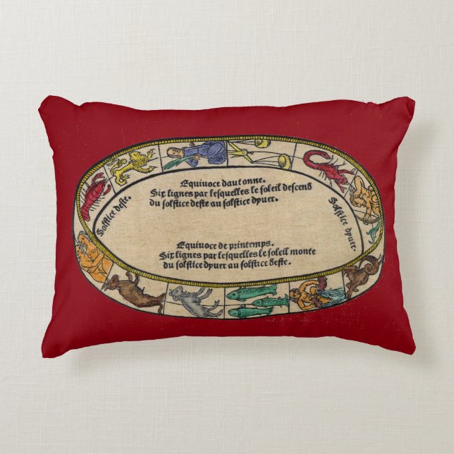 The Zodiac, 1496 Decorative Cushion (Front)