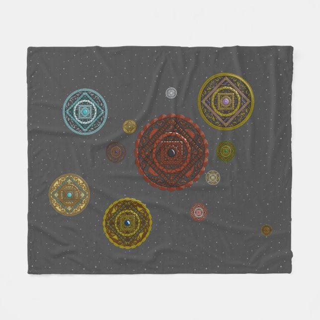 The Zodiac Fleece Blanket (Front (Horizontal))