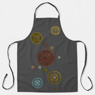 The Zodiac Mandalas All-Over Print Apron