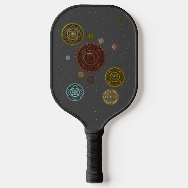 The Zodiac Mandalas Pickleball Paddle (Front)