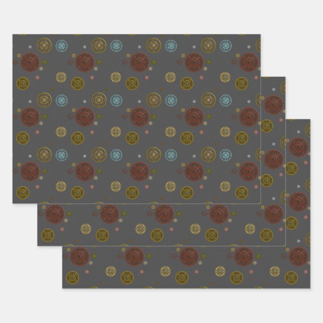 The Zodiac Mandalas Wrapping Paper Set (Set)