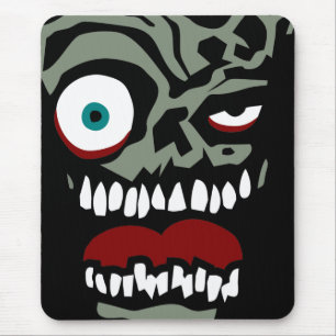 The Zombie face of doom Mouse Mat