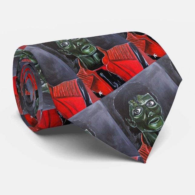 The Zombie Painting by Alfred Fox Tie (Rolled)