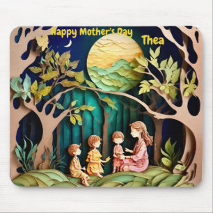 THEA ~ Mother's Day ~ paper-cutting ~ Mousepad