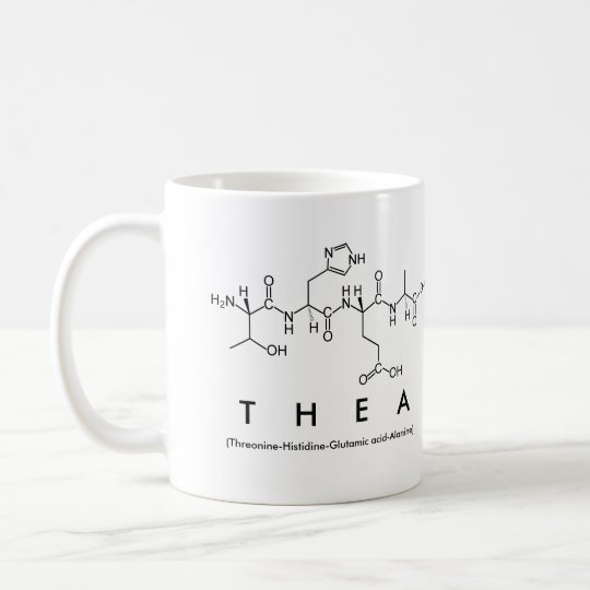 Thea peptide name mug