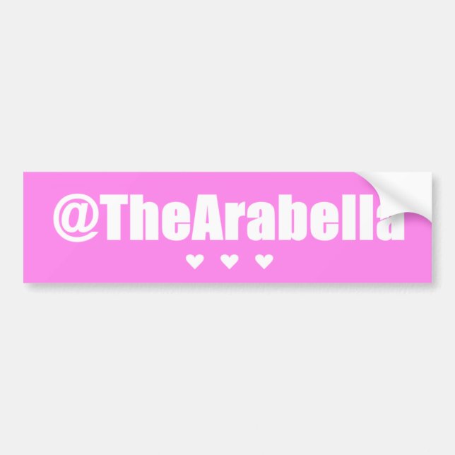 @TheArabella Bumper Sticker (Front)