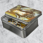 Theater Box by Pierre Renoir, Vintage Fine Art Jigsaw Puzzle<br><div class="desc">La Loge, The Theater Box (1874) by Renoir is a vintage impressionism love and romance fine art portrait painting. A couple are elegantly dressed wearing a beautiful dress and a tuxedo. The man and woman are sitting in a theatre box watching a performance with opera glasses or small binoculars. About...</div>
