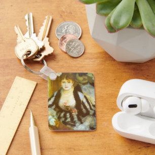 Theater Box by Pierre Renoir, Vintage Fine Art Key Ring