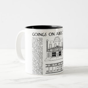 Theater Illustration Two-Tone Coffee Mug