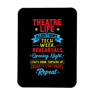 Theater Life For Actor Magnet