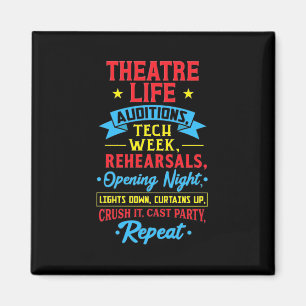Theater Life For Actor Magnet