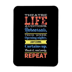 Theater Life Repeat Magnet