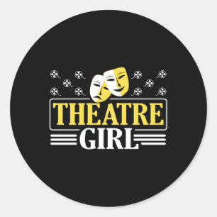Theater Theatre Drama Rehearsal Actor Classic Round Sticker