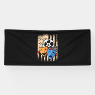 Theatre Actor America Flag Banner