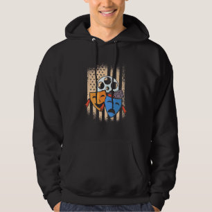 Theatre Actor America Flag Hoodie