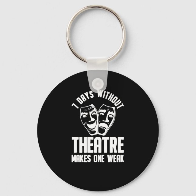 Theatre Actor Drama Theater Key Ring (Front)