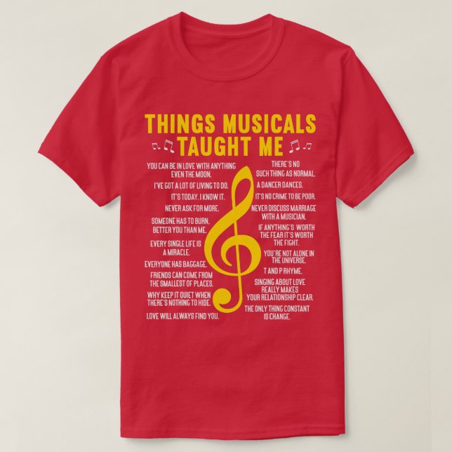 Theatre Actress Broadway Musical Theatre   3  T-Shirt (Design Front)