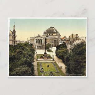 Theatre and Promenade, Halle, German Saxony, Germa Postcard