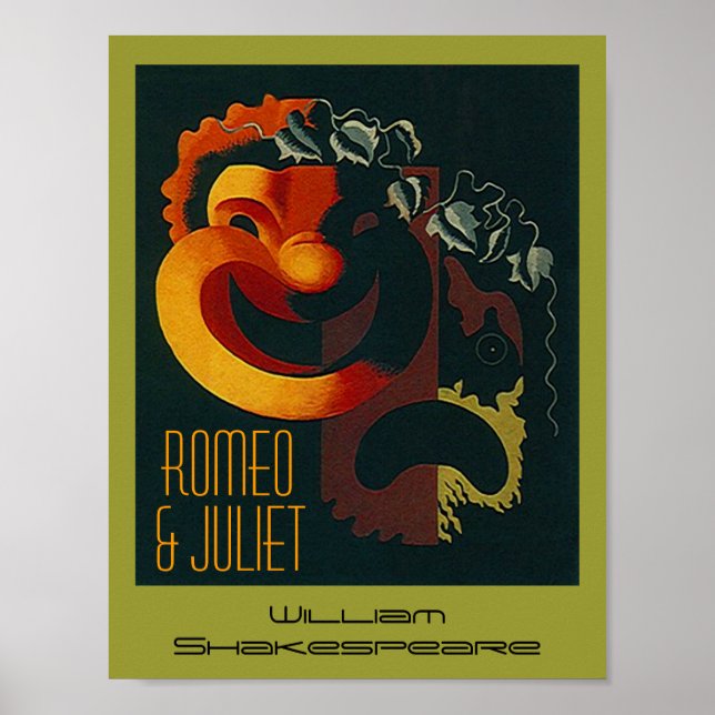 Theatre Arts Poster Romeo & and Juliet Shakespeare (Front)