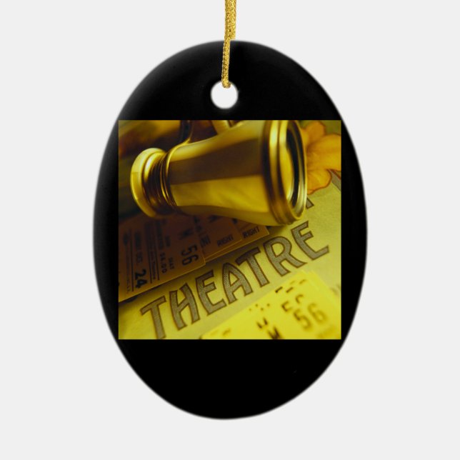 Theatre Binoculars Ceramic Tree Decoration (Front)