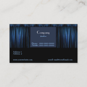 Theatre Blue Business Card