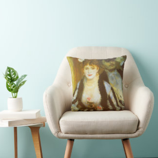 Theatre Box by Pierre Renoir, Vintage Fine Art Cushion