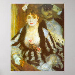 Theatre Box by Pierre Renoir, Vintage Fine Art Poster