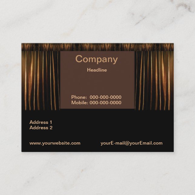 Theatre Business Card (Front)