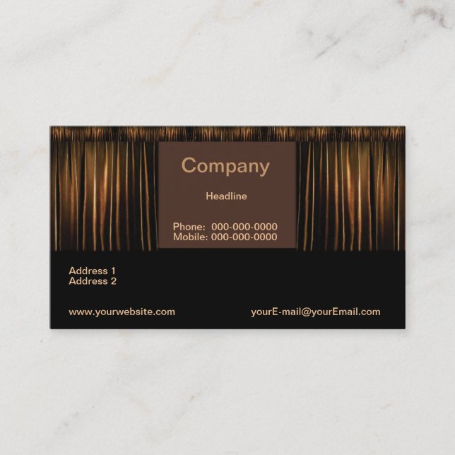 Theatre Business Card (Front)