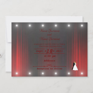 Theatre curtain invitation