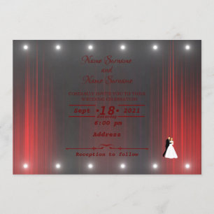 Theatre curtain invitation