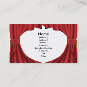 Theatre curtains business card design