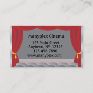 Theatre Curtains, Stage Business Card