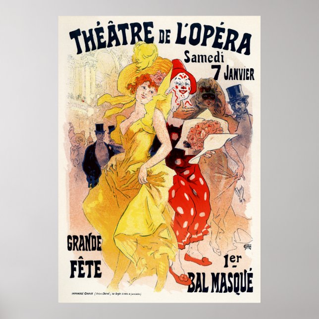 Theatre de l'Opera - Grand Fete, Jules Cheret Poster (Front)