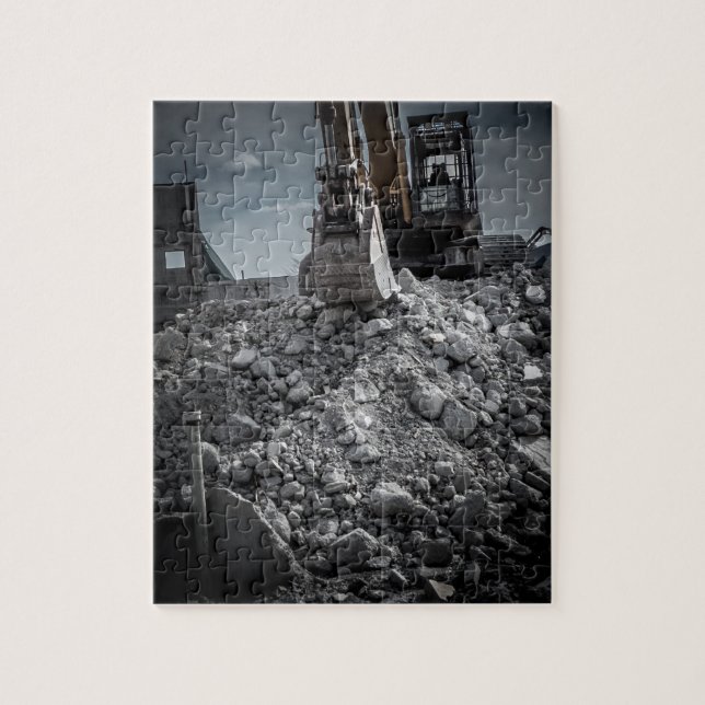 Theatre Demolition Rubble Jigsaw Puzzle (Vertical)