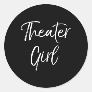 Theatre For Broadway Theatre Classic Round Sticker