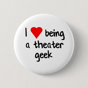 Theatre Geek Love 6 Cm Round Badge