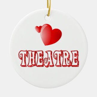 Theatre Hearts Ceramic Tree Decoration