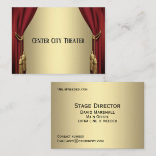 Theatre Horizontal Business Card