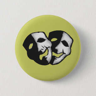 Theatre is Life 6 Cm Round Badge