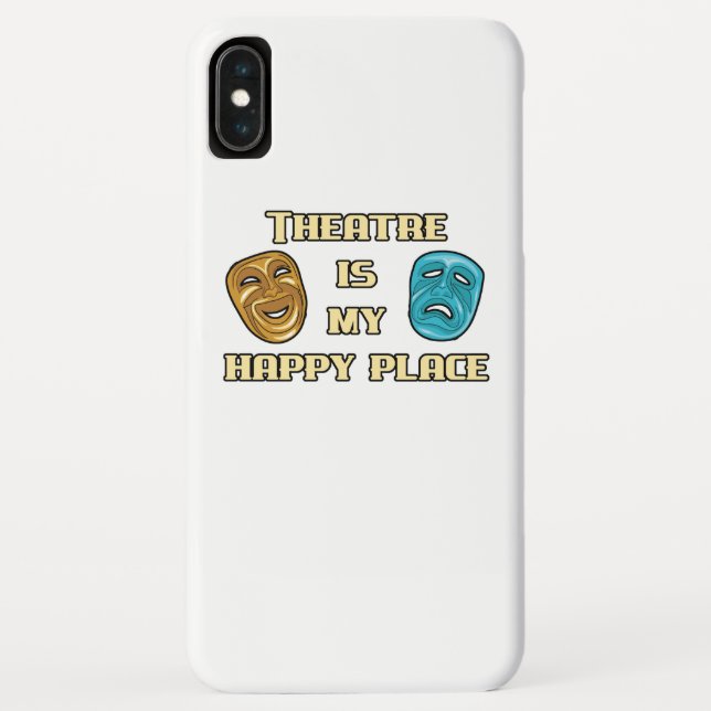 Theatre Is My Happy Place Actor Actress Gift Fun Case-Mate iPhone Case (Back)