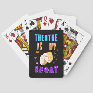 Theatre Is My Sport Actor Drama Playing Cards