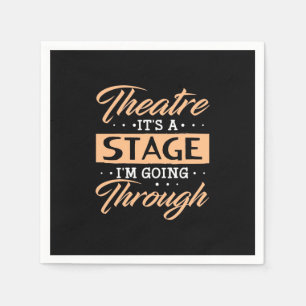 Theatre It Is A Stage Actor Are Going Through Napkin