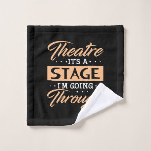 Theatre It Is A Stage Actor Are Going Through Wash Cloth
