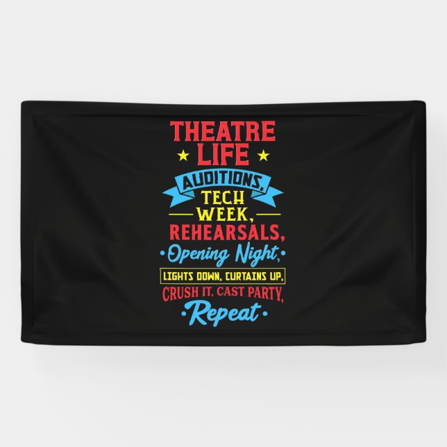 Theatre Life For Actor Banner (Horizontal)