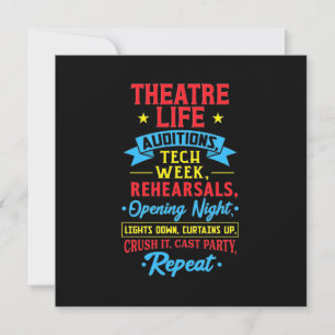 Theatre Life For Actor Invitation